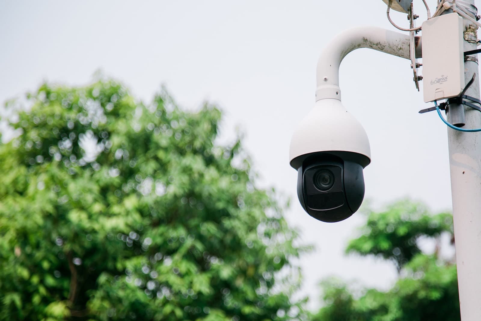 Mobile surveillance camera.