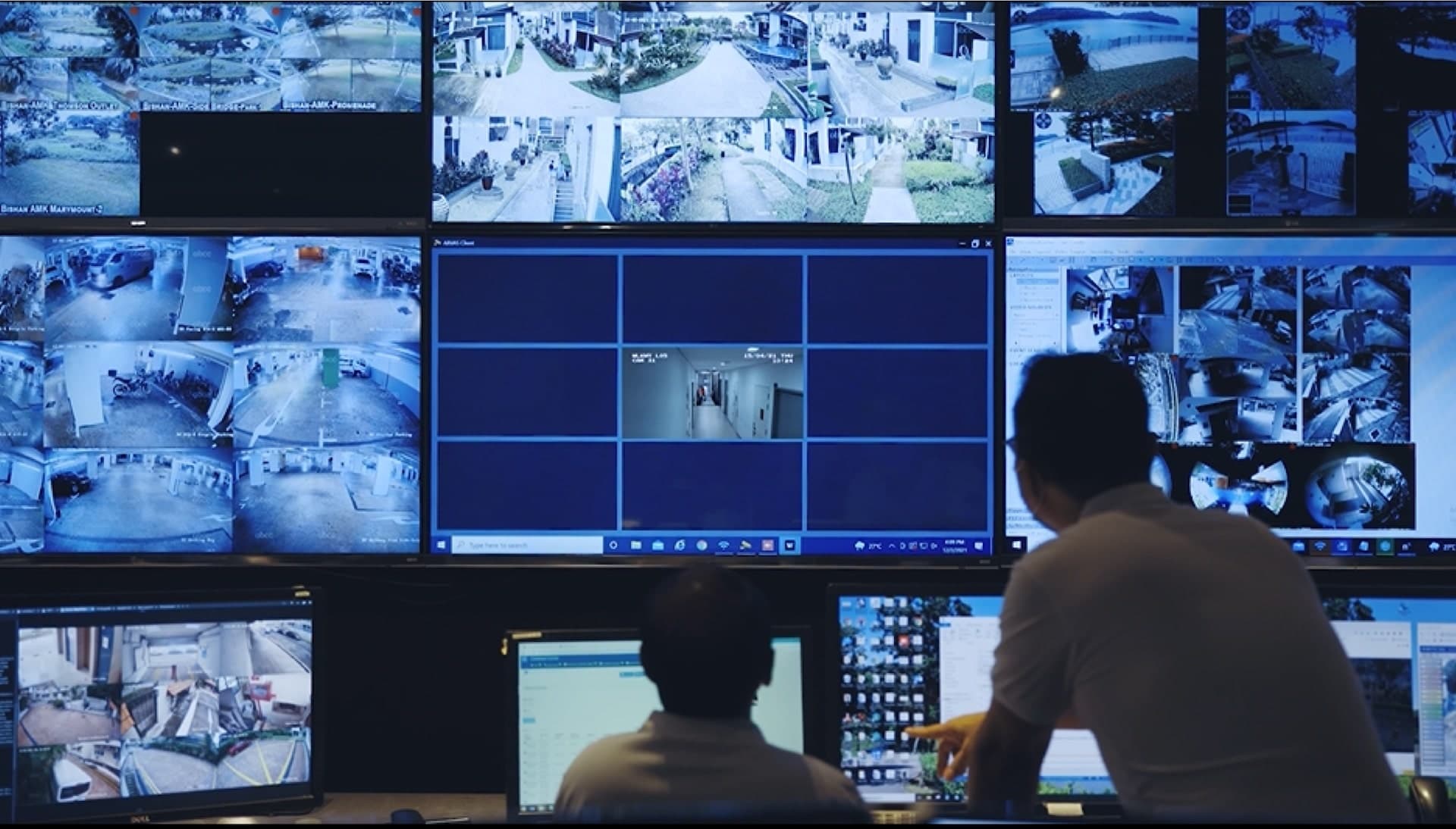 Security operations control room.