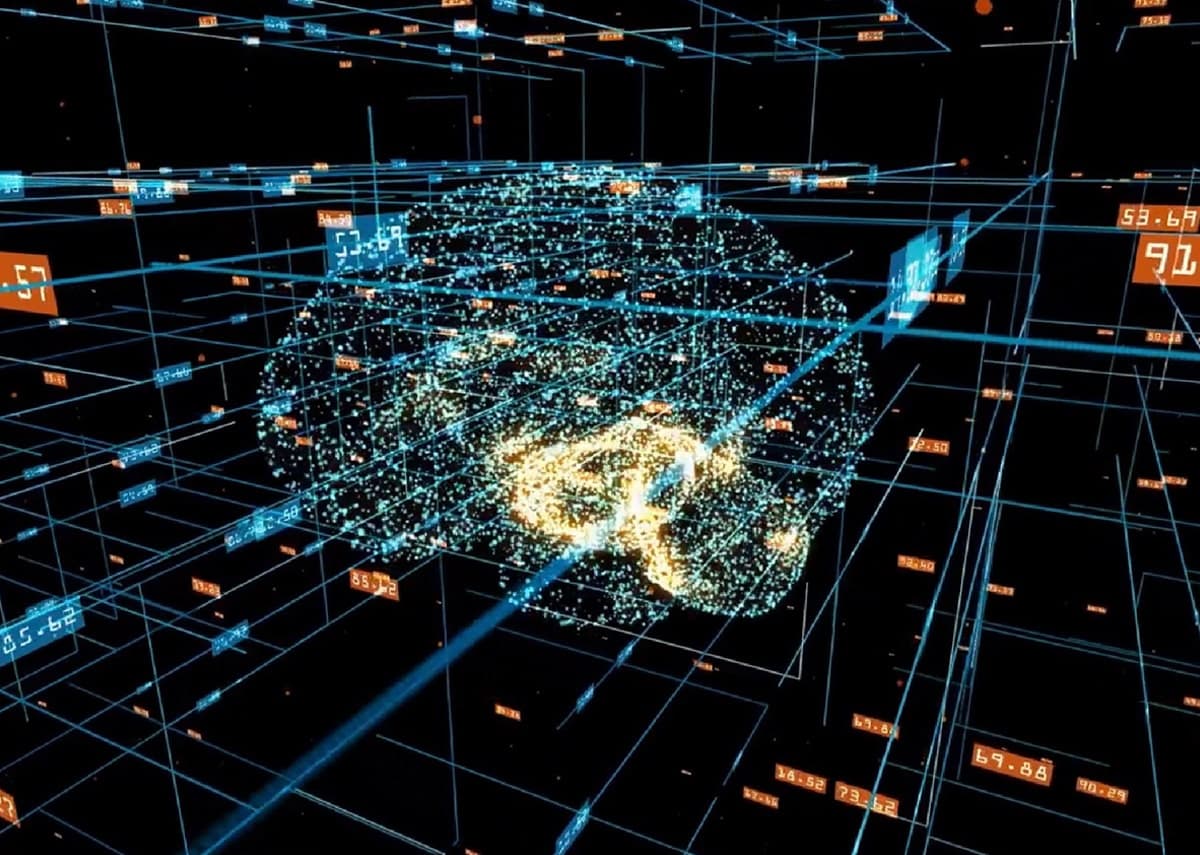 Digital visual representing machine learning and wide anomaly coverage.