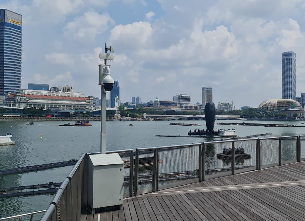 MobiCAM deployed for surveillance near Marina Bay.