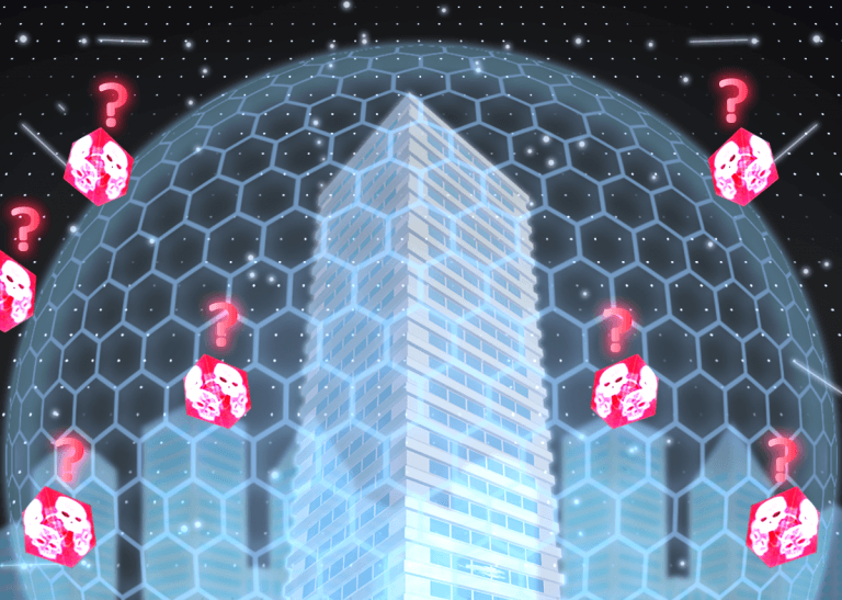Graphic for cyber stealth mode protection.